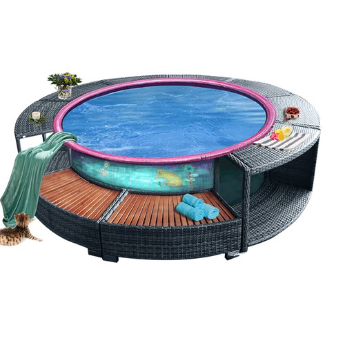Poly rattan lazy - lazy, surround